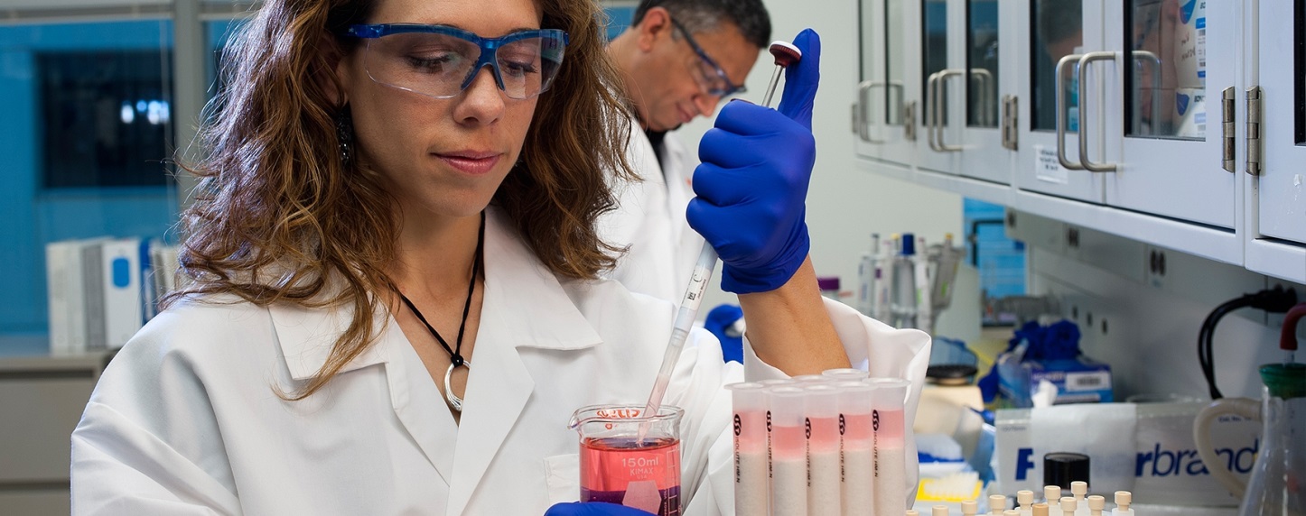 Woman in laboratory